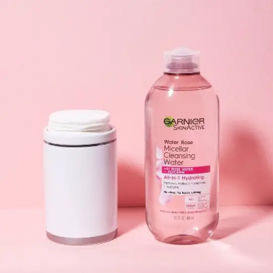 Garnier Micellar Water with Rose Water and Glycerin Hydrating Makeup Remover image {1}