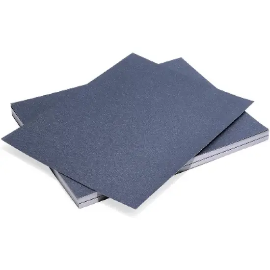 Paper Junkie 50 Sheets Metallic Shimmer Navy Blue Cardstock Card Stock Craft Paper, A4 Letter Size 8.5 x 11 in image {1}