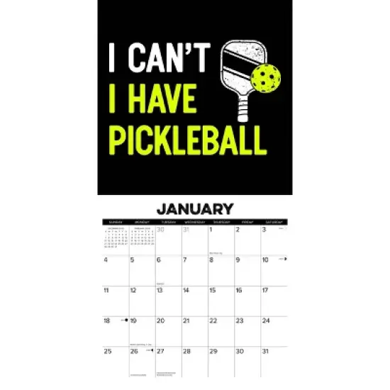 Willow Creek Press 2026 Pickleball Wall Calendar image {2}