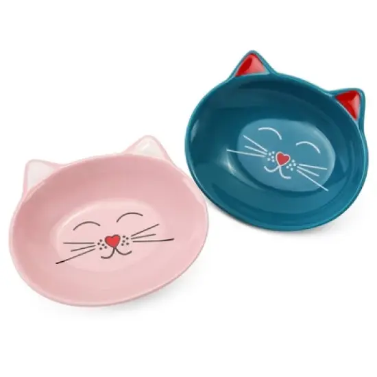 Park Life Designs 1c Oscar Dishes Cat Bowl - Pink image {1}