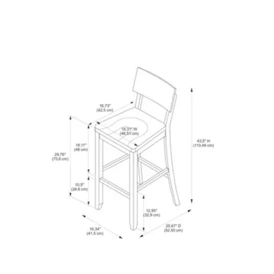 29" Jordan Barstool - Linon image {9}