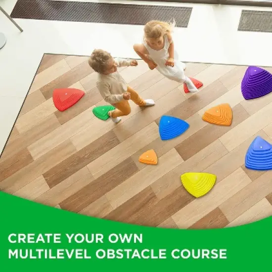 Sunny & Fun Balance Stepping Stones Obstacle Course for Kids - 11 pcs. image {4}