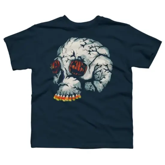 Boy's Design By Humans Halloween Skull By LVBArt T-Shirt image {3}