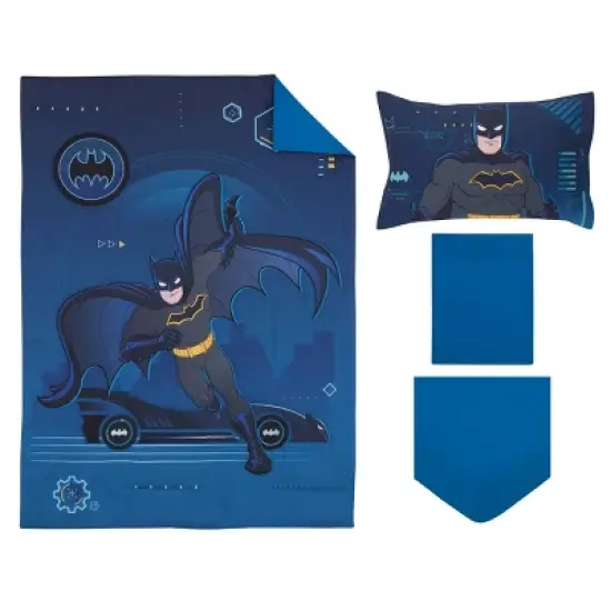 4pc Toddler Warner Bros. Batman 'Bat-Tech' Bedding Set image {5}