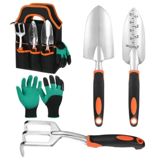 Unique Bargains Aluminum Alloy Ergonomic Durable Lightweight Garden Tool Set 5 Packs image {7}