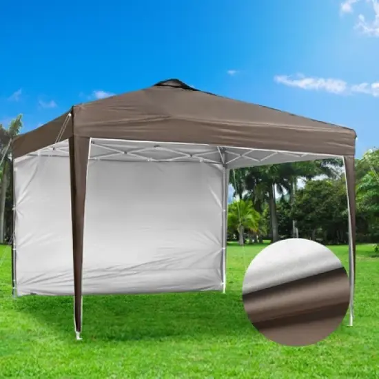 InstaHibit 10x10x8.7 Ft Pop Up Canopy with Sidewall & Bag image {6}