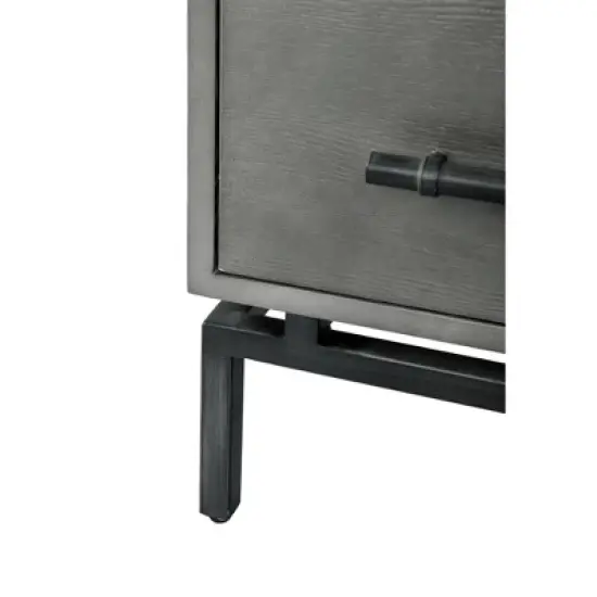 Ashton Marble Top Nightstand Table Gray - Finch image {7}