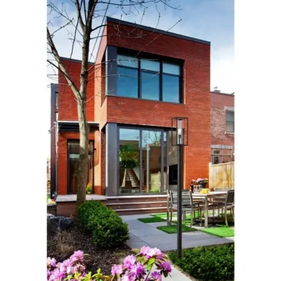 Dunbroch 95.5" Black Aluminum Outdoor Post Light - Dimmable, Wet Rated, 1 Bulb image {1}