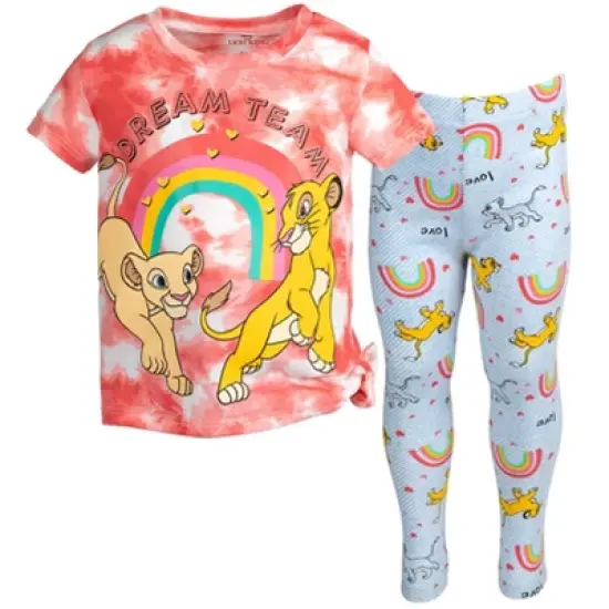 Disney Vampirina Raya and the Last Dragon Princess Lion King Winnie the Pooh Girls T-Shirt and Leggings Outfit Set Toddler image {9}