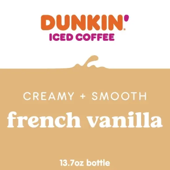 Dunkin Donuts French Vanilla - 13.7 fl oz Bottle image {2}