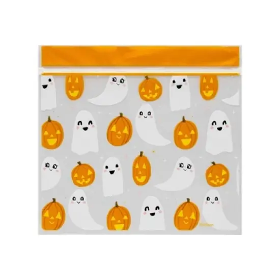 Wilton Halloween 20ct Ghost Resealable Treat Bags image {1}