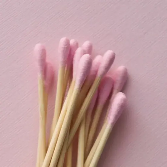 Mei Apothecary Biodegradable Pink Cotton Swabs - 200ct image {2}