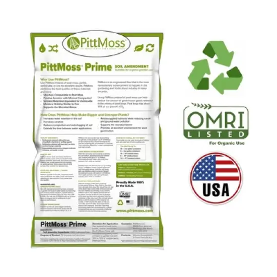 PittMoss Prime Eco-Friendly, Organic, Peat-Free Soil Conditioner image {1}