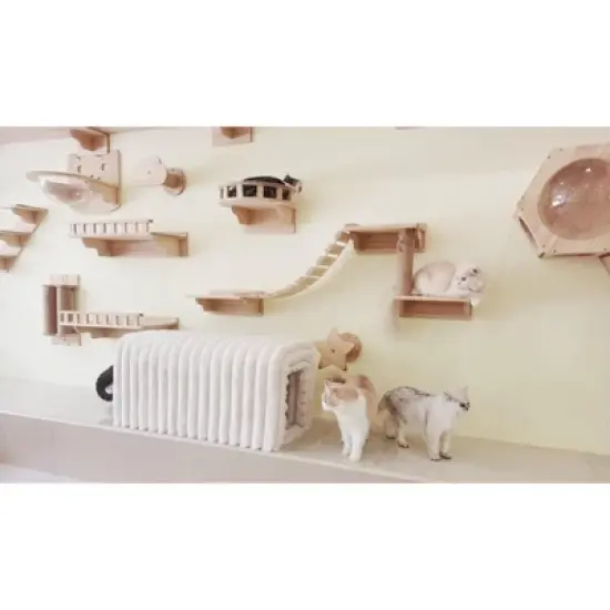 TiramisuBest Storage Ottoman Corduroy Bench Cat's Nest 3D Lamb Fleece Ottoman Oval Storage Bench Multi Functional Ottoman Seat Living Room image {3}