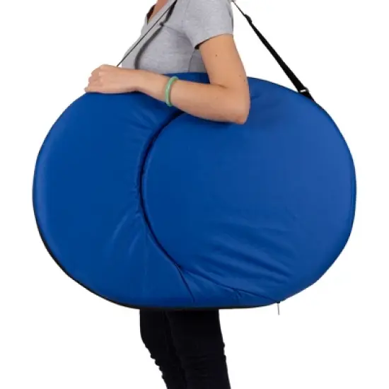 Stansport Go Anywhere Multi Fold Padded Chair 200 LBS Weight Capaciity - Blue image {2}