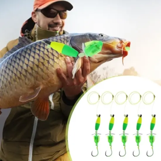 Unique Bargains Fishing Rig Catfish Circle Hooks Catfish Float Rigs 1 Set image {5}