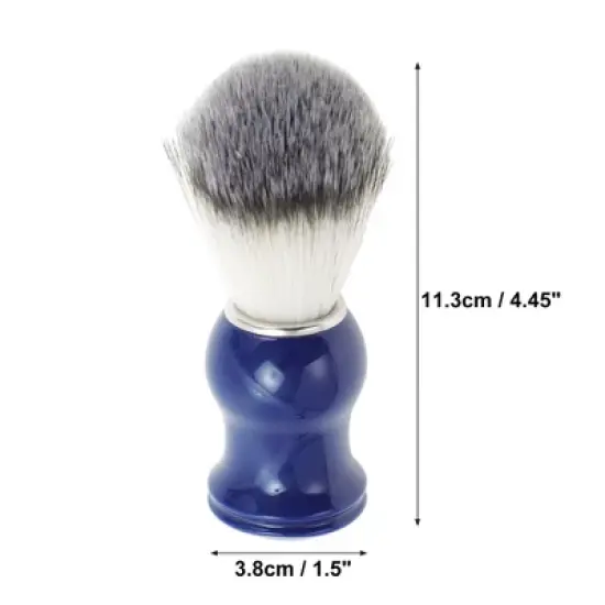 Unique Bargains Durable Shaving Brush 4.45"x1.5" Blue 1 Pc image {1}