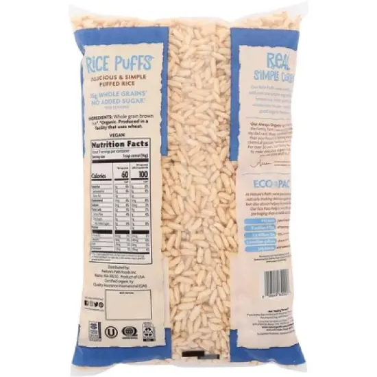Nature's Path Organic Rice Puffs Cereal - Case of 12/6 oz image {2}