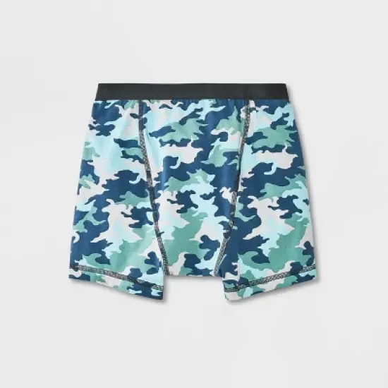 Boys' Adaptive 2pk Camo Briefs - Cat & Jack&trade; Blue image {1}