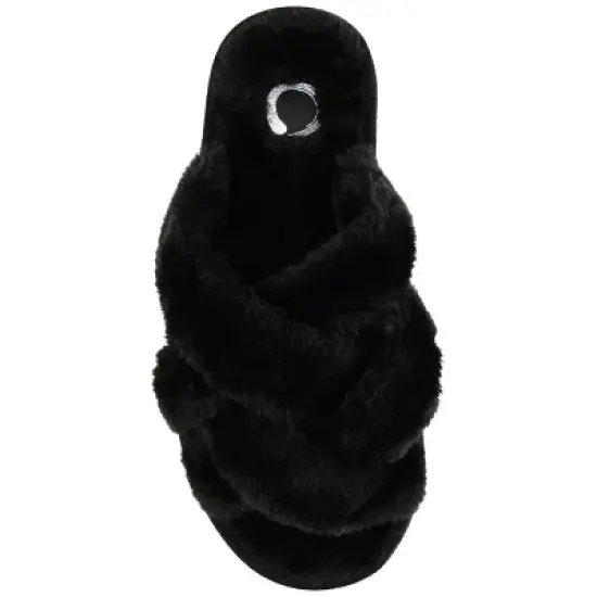 Journee Collection Womens Quiet Comfort Insole Slip On Slide Open Toe Slippers image {3}