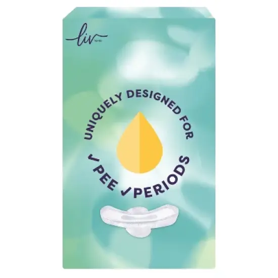 Liv by Kotex Period & Pee Regular Absorbency Ultra Thin Pads - 28ct image {1}