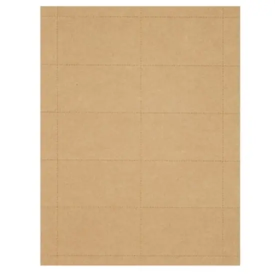 1000 Piece Blank Printable Business Cards, Paper, Perforated, Cardstock, Customizable, Business Cards, 10 Cards per Sheet, 3.5 x 2 in, Brown image {7}