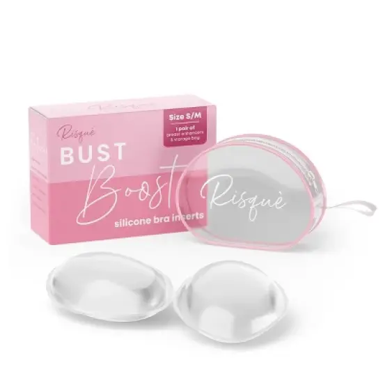 Risque Silicone Bra Inserts, Includes 2 Inserts image {9}