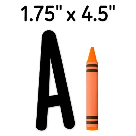 Creative Teaching Press&reg; Casual Black 5 Inch Designer Letters, 191 Pieces image {2}