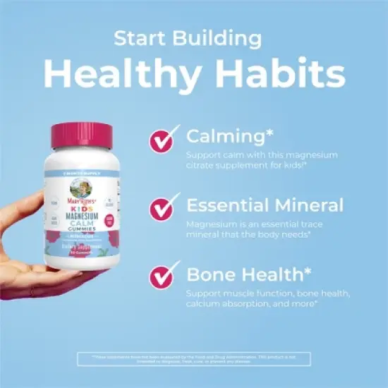 MaryRuth's Kids Magnesium Calm Gummies, Hibiscus, 60 ct image {3}