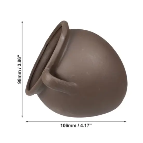 Unique Bargains Resin Aquarium Hideaway Rock Cave Fish Tank Decoration Brown 4.17''x4.84''x3.86'' image {3}