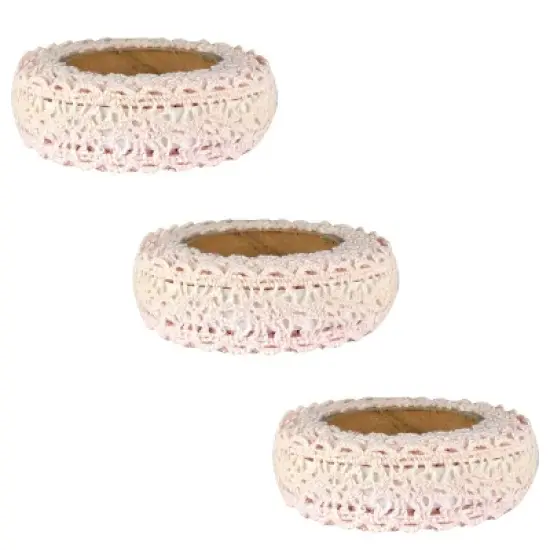 Wrapables Decorative Lace Tape (Set of 3) image {18}