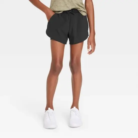 Girls' Double Layered Run Shorts - All in Motion&trade; image {3}