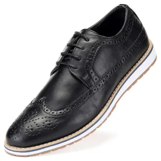 Mio Marino - Men's Ornate Wingtip Oxford Shoes image {7}