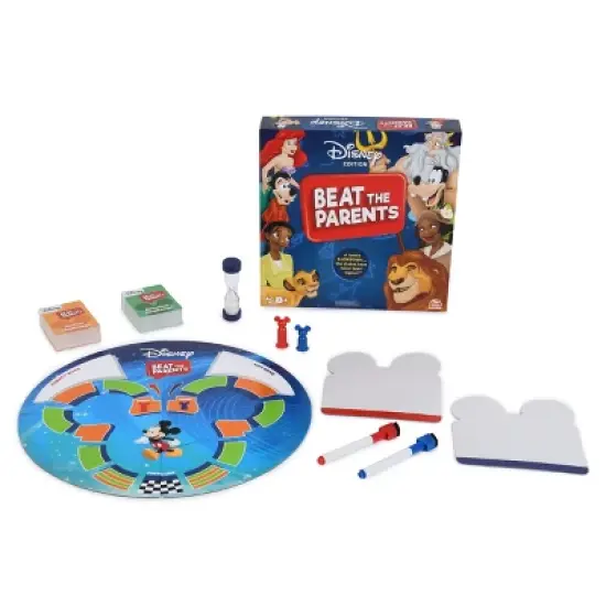 Spin Master Games Beat the Parents Disney Edition Board Game, Kids vs. Parents Family Board Games, Fun Games, Family Games, Disney Gifts, Games for image {8}