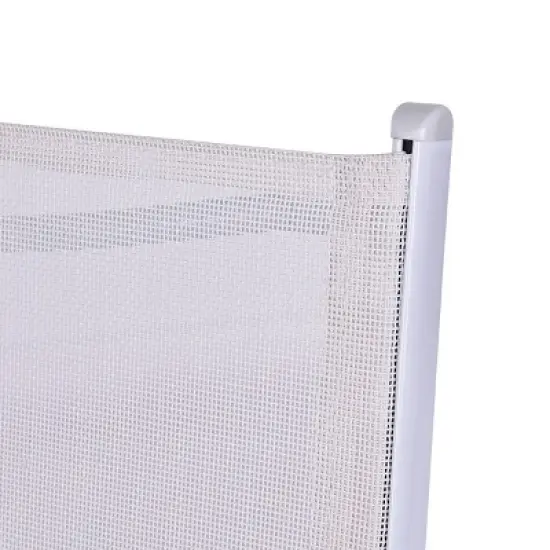 Costway 3 PCS Folding Bistro Table Chairs Set Garden Backyard Patio Furniture White image {7}