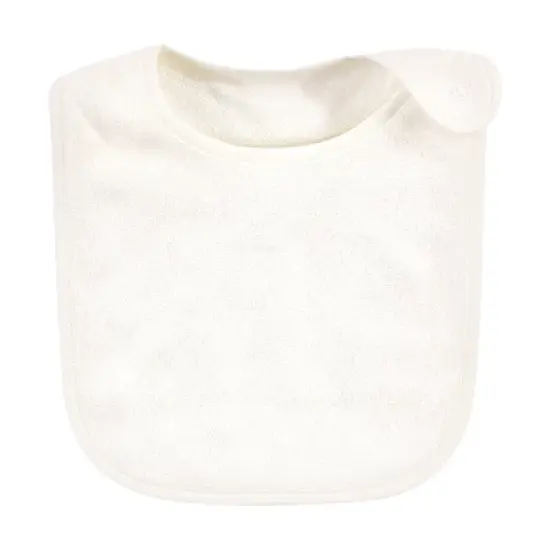 Hudson Baby Infant Unisex Rayon from Bamboo Terry Bibs, Soft Neutral, One Size image {4}