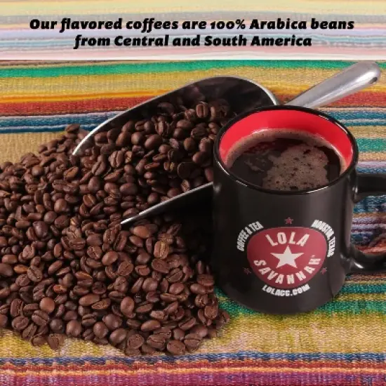 Lola Savannah Cinnamon Hazelnut Whole Bean Decaf Coffee - 32oz image {3}