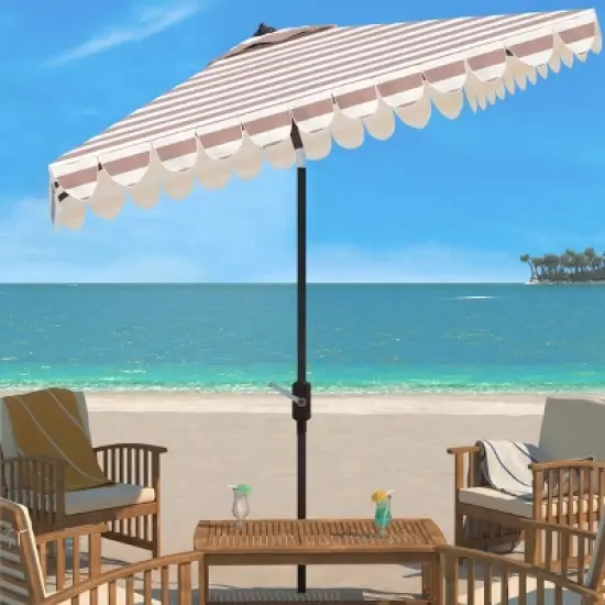 Vienna 7.5 Ft Square Crank Umbrella - PAT8411 - Safavieh image {1}