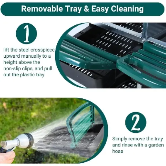 Hole Chicken Nesting Boxes with Lockable Lid - Metal Laying Box for Hens, Secure Egg Collection & Protection, Easy Access image {3}