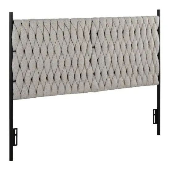 Braided Matisse Polyester/Metal Headboard - LumiSource image {1}