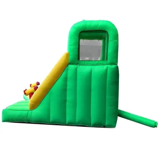 Pogo Bounce House Backyard Kids Home Water Park Inflatable Water Slide Gator with Splash Pool image {8}