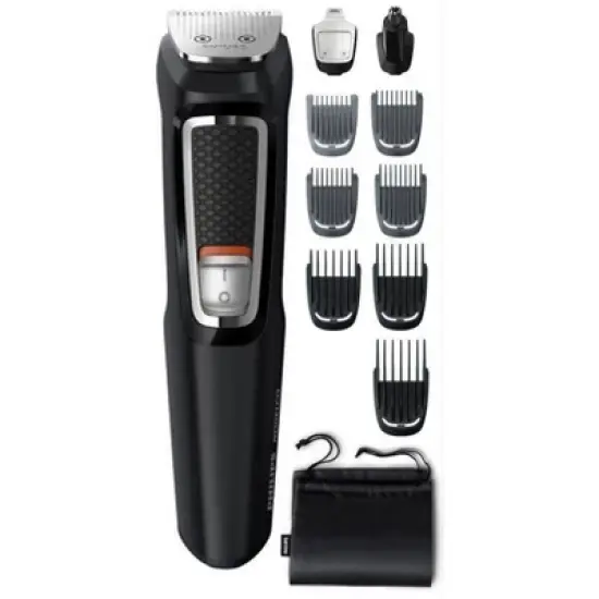 Philips Norelco Series 3000 Multigroom All-in-One Men's Rechargeable Electric Trimmer with 13 Attachments - MG3740/40 image {15}
