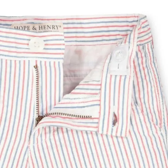 Hope & Henry Boys' Organic Cotton Seersucker Short, Kids image {5}