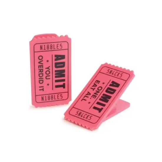 Fred & Friends 4pk Luckyoo Ticket To Bite Bag Clips image {1}