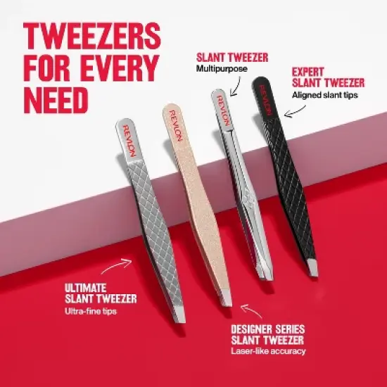 Revlon Expert Made with Stainless Steel, Slant Tip Tweezer image {9}