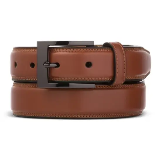 Men's Dual Hoop Leather Belt image {3}