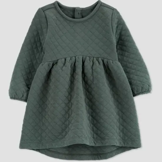 Carter's Just One You&reg;️ Baby Girls' Quilted Dress - Green image {1}