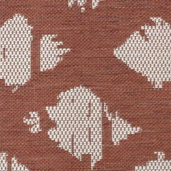 5' x 7' Diamond Outdoor Rug Orange - Threshold&trade; image {3}