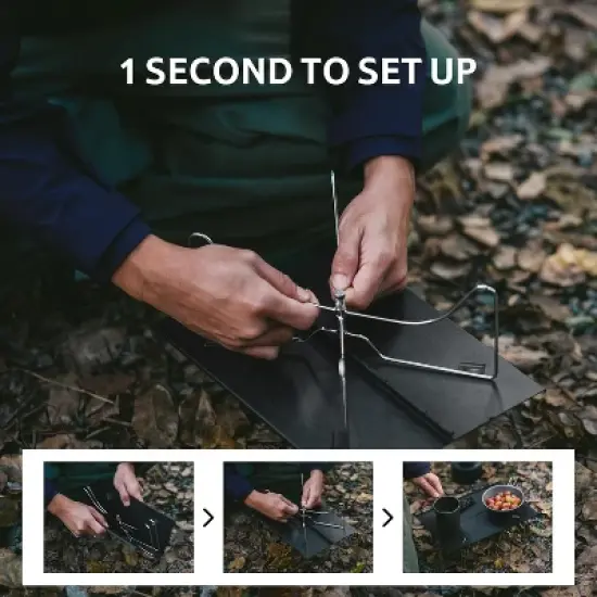 Naturehike Ultralight Folding Camping Table, Aluminum Beach Compact Backpacking Table with Carry Bag for Backpacking Camping Hiking Beach Picnic image {2}