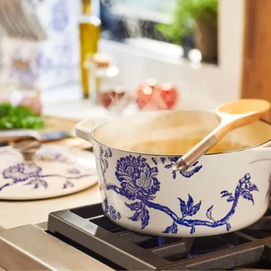 Cuisinart Caskata 5qt Enameled Cast Iron Round Casserole - Floral Landscape image {1}